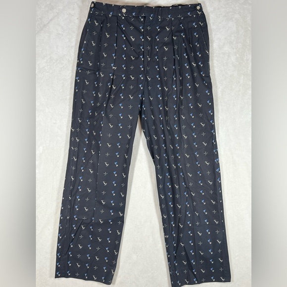 Polo Ralph Lauren Made in USA 34W 31L All Over Print 19th Hole Golf Print Chinos
